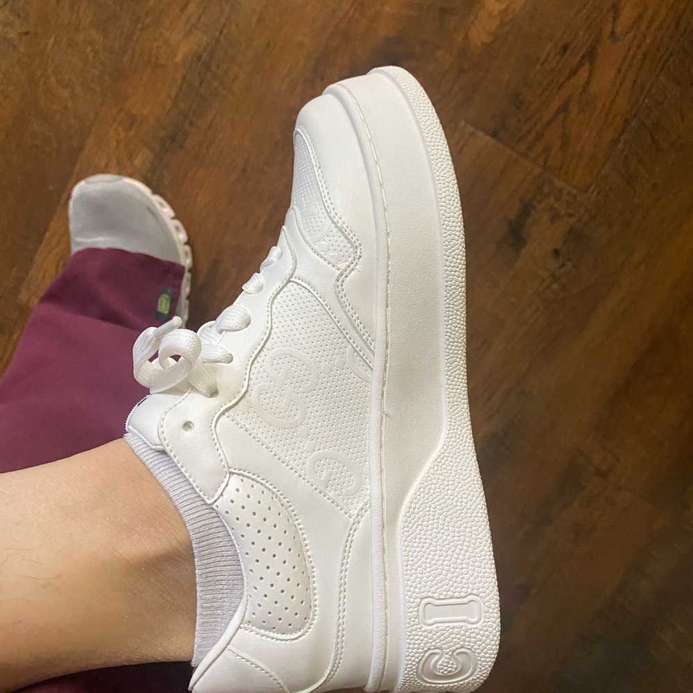 White sneakers